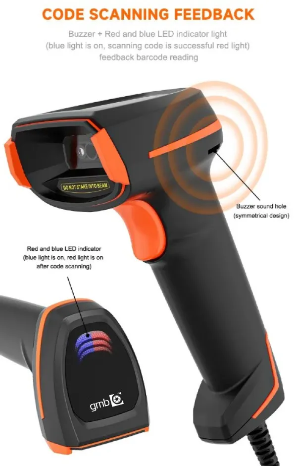 POS-BS4208S GMB 2d/OCR CMOS barcode scanner, barkod skener, 1MP, wired USB Slika 1