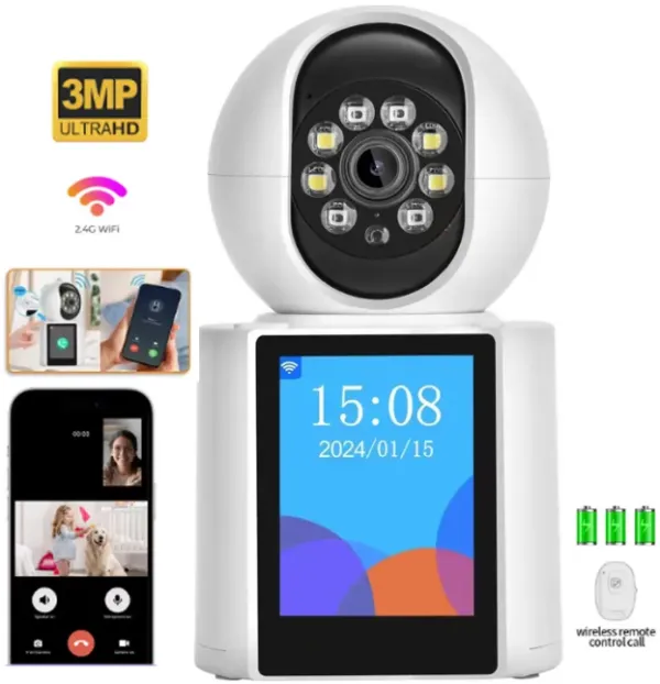 CAM-IP3M-V1 GMB Video Calling kamera 3 mpix microSD iCSee xmeye pro app Two-way voice PTZ, 3.6mm Slika 5