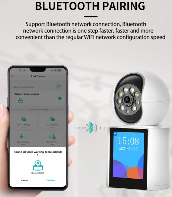 CAM-IP3M-V1 GMB Video Calling kamera 3 mpix microSD iCSee xmeye pro app Two-way voice PTZ, 3.6mm Slika 7