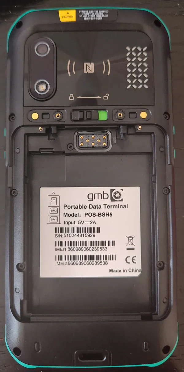 GMB POS-BSH5 2D MT6762 5.5 4/64gb android 11, GPS, 1440x720, industrial touch PDA with 2D barcode skener Slika 3