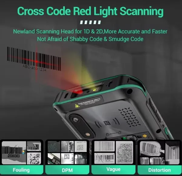GMB POS-BSH5 2D MT6762 5.5 4/64gb android 11, GPS, 1440x720, industrial touch PDA with 2D barcode skener Slika 6