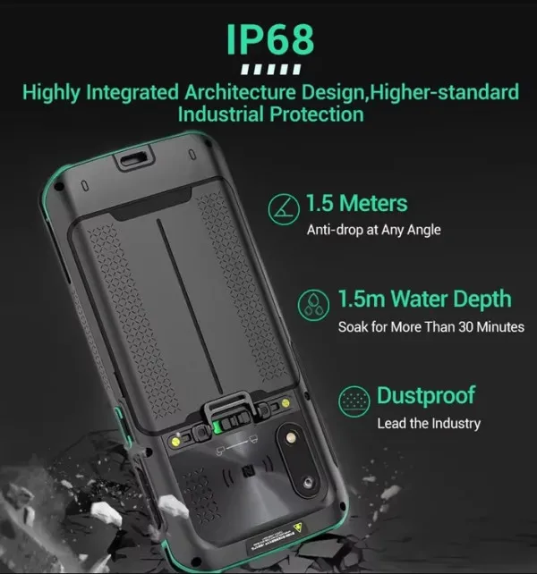 GMB POS-BSH5 2D MT6762 5.5 4/64gb android 11, GPS, 1440x720, industrial touch PDA with 2D barcode skener Slika 5