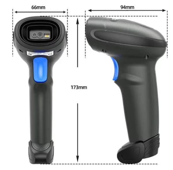 POS-BS3208R GMB 2d Hi Performance CMOS barcode scanner, barkod skener, 2000mAh, BT/WiFi Slika 6