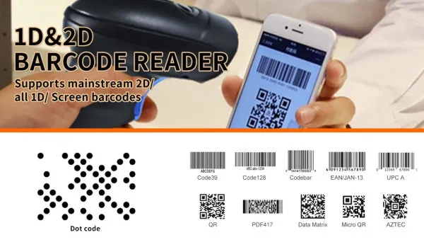 POS-BS3208 GMB 2d Hi Performance CMOS barcode scanne, barkod skener, wired USB Slika 7