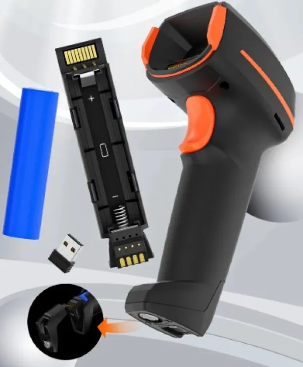 POS-BS4208SRC GMB 2d/OCR CMOS barcode scanner with CRADLE, barkod skener 2000mAh, 1MP, BT/WiFi Slika 6