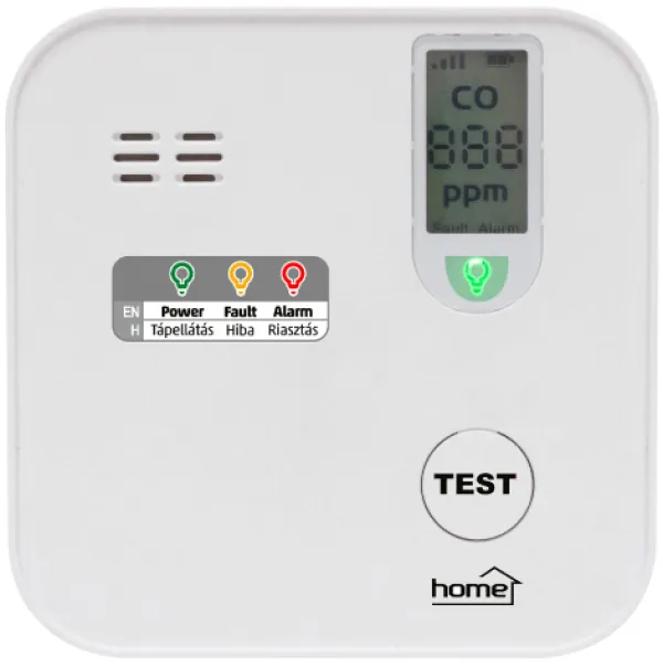 HOME SMART alarm ugljen monoksida (prema EN 50291-1) CO10SMART Slika 1