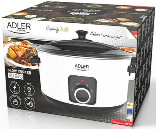 ADLER AD6413W KRÈKO APARAT ZA SPORO KUVANJE 5,8L Slika 2