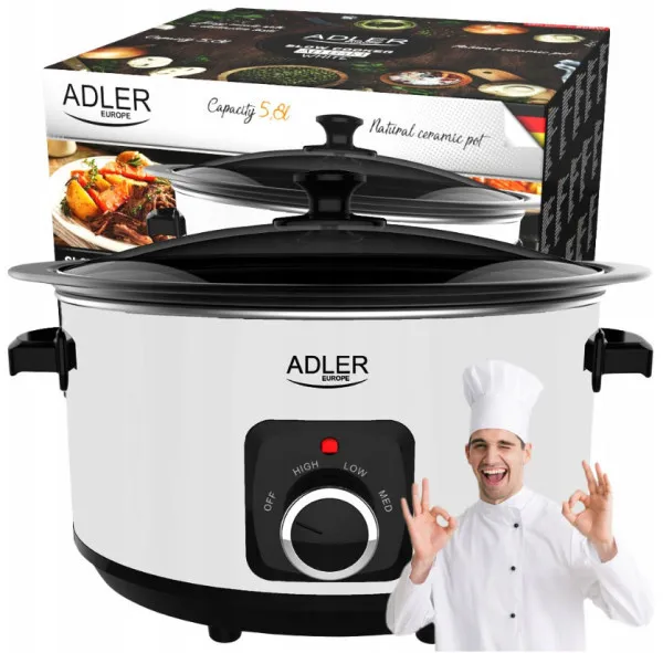 ADLER AD6413W KRÈKO APARAT ZA SPORO KUVANJE 5,8L Slika 1