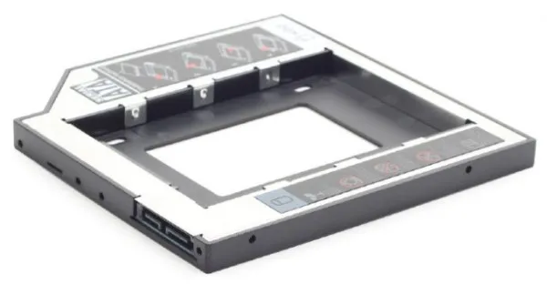GEMBIRD MF-95-02 Gembird Fioka za montazu 2.5 SSD/SATA HDD(do12.7mm) u 5.25 leziste u Laptop umesto optike A Slika 2