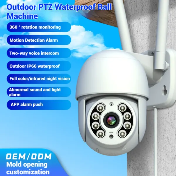 GEMBIRD CAM-IP4MP-T8Y GMB kamera 4 mpix microSD TUYA app Two-way voice PTZ ip66 Slika 3