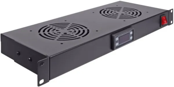 ExeLink Ventilator panel sa 2 ventilatora, kontrolerom temperature i kablom za napajanje Slika 1