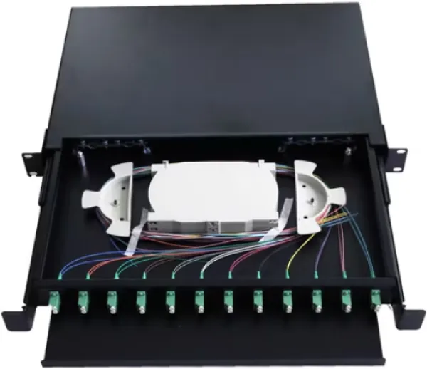 Optièki patch panel ExeLink sa 12 konektora SC/APC za rek orman Slika 2