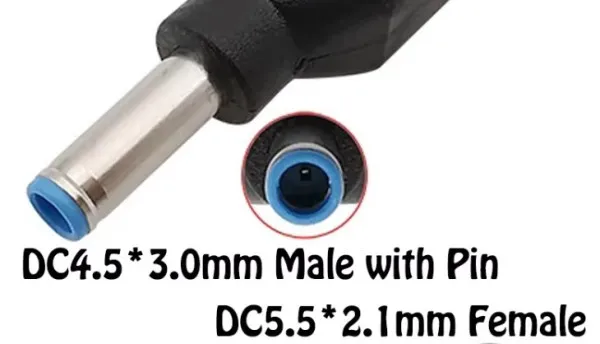 GMB NPC-5.2x2.5mm 4.5x3.0mm DC to DC 20V Connector + PIN BLUE (HP) (prodaje se na komad) Slika 4