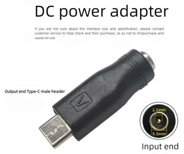 GMB NPC-5.2x2.5mm USB TYPE-C DC to DC 20V Connector (V) (prodaje se na komad) Slika 3