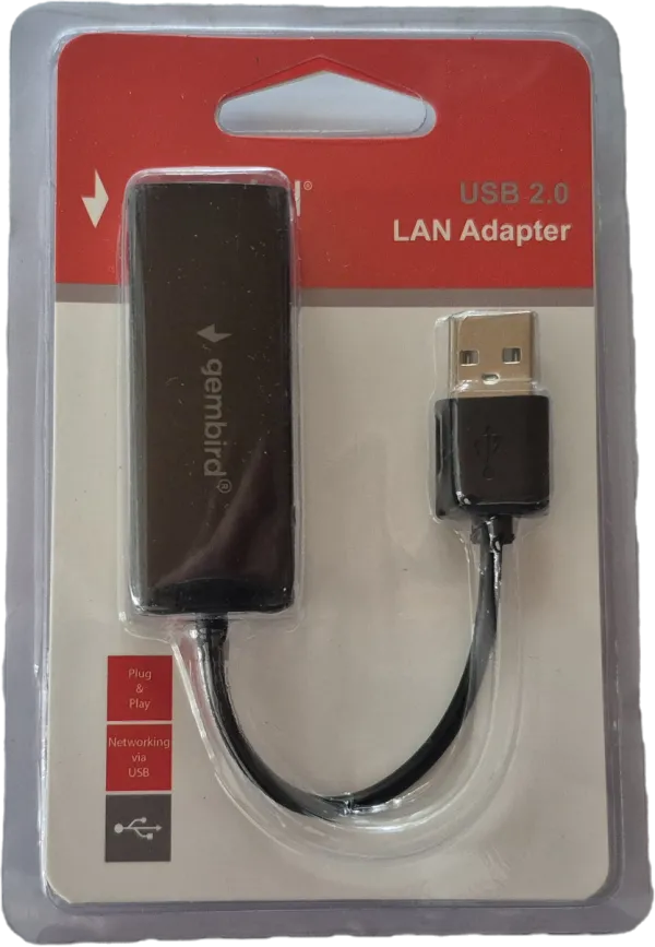 GEMBIRD NIC-U6** Gembird USB 2.0 to Fast Ethernet LAN adapter 10/100 white, mrezna kartica (399) Slika 2