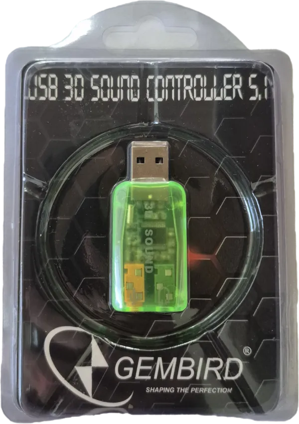 GEMBIRD CMP-SOUNDUSB13 ** Gembird USB 5.1 3D zvucna karta, zamenjuje audio kontrolor u PC (223) Slika 1