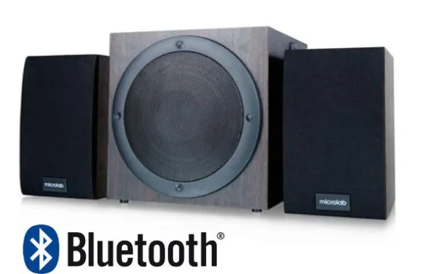 Microlab TMN-1/2.1 BT Aktivni drveni zvucnici 2.1 sistem 32W RMS (9W*2+14W) BLUETOOTH 3,5mm Slika 5
