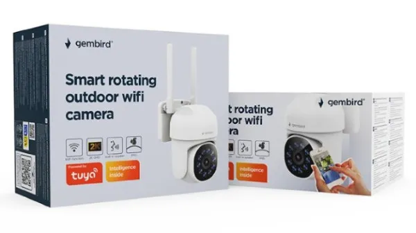 GEMBIRD TSL-ODCAM-WRHD-01 Gembird Smart rotating outdoor wifi camera, 2K QHD TUYA Slika 4