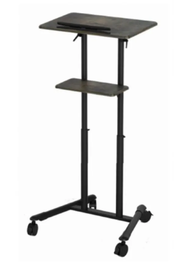 GEMBIRD TVS-DESK-01-BK Gembird Mobilni sto sa toèkicima, 1110-1345 mm, crne boje Slika 1