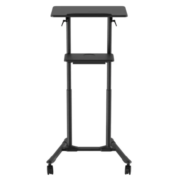 GEMBIRD TVS-DESK-01-BK Gembird Mobilni sto sa toèkicima, 1110-1345 mm, crne boje Slika 2