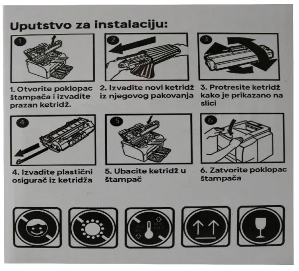 GEMBIRD Toner Gembird W2073A, 117A, 150/178/179 zam. kaseta za HP Magenta - 0.7k Slika 1