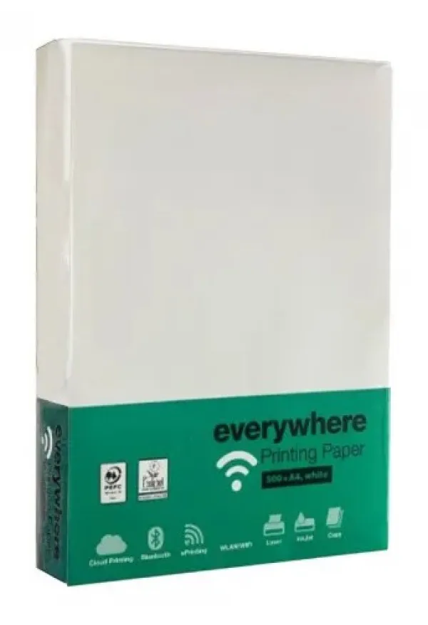 Papir Fotokopir Everywhere A4/75g m2/ 500Lista za laser, inkjet i fotokopir masine Ris papira Slika 2