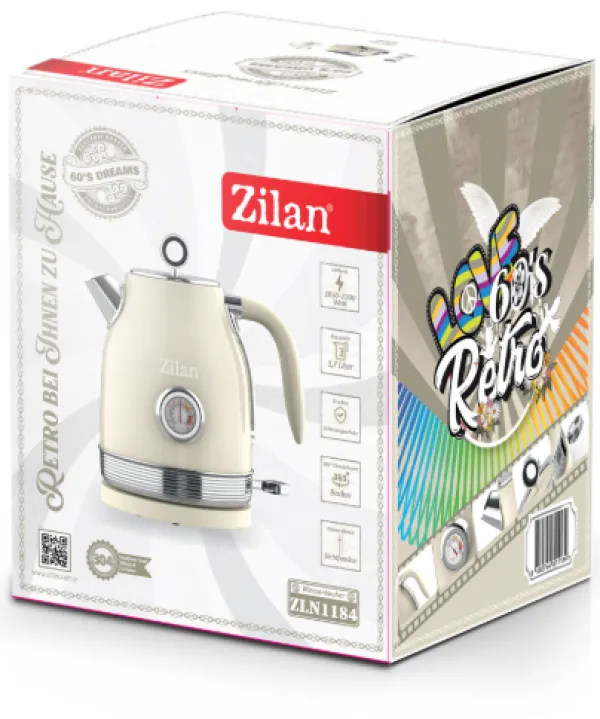 ZILAN Zilan ZLN1184 Kuvalo za vodu, 1,7L, 2200 W, Retro Slika 2