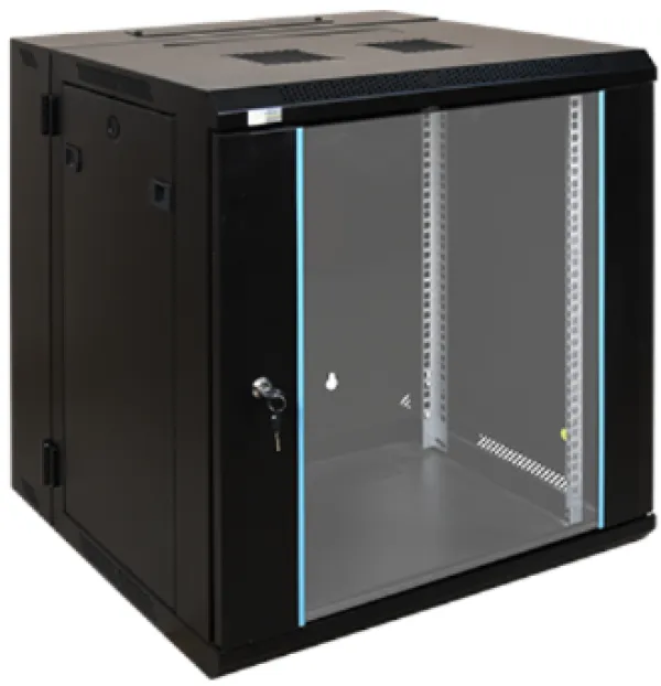 EXO:N 15U Podno stojeci rack ormar sa tockicima, 600mm×800mm×600mm, crni Slika 1