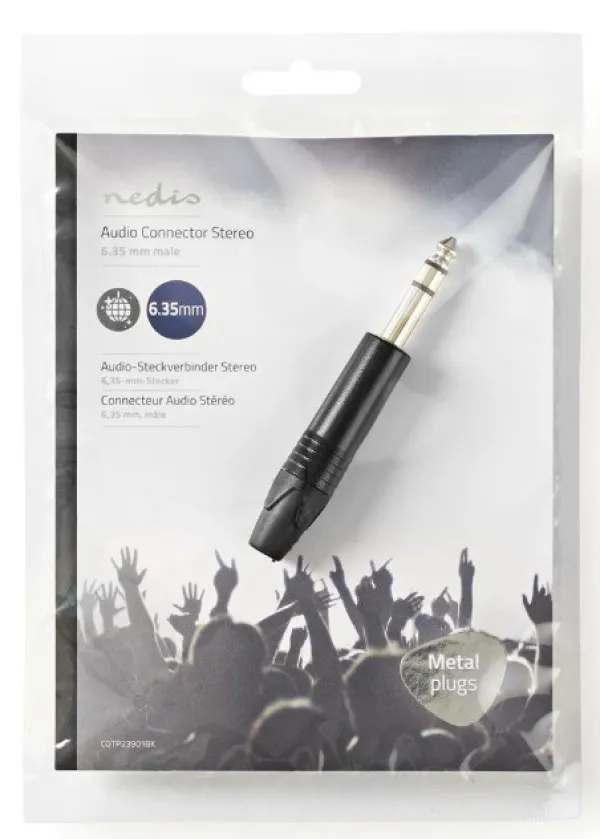 NEDIS COTP23901BK 6.35 mm Connector diameter 6mm, Black Slika 1