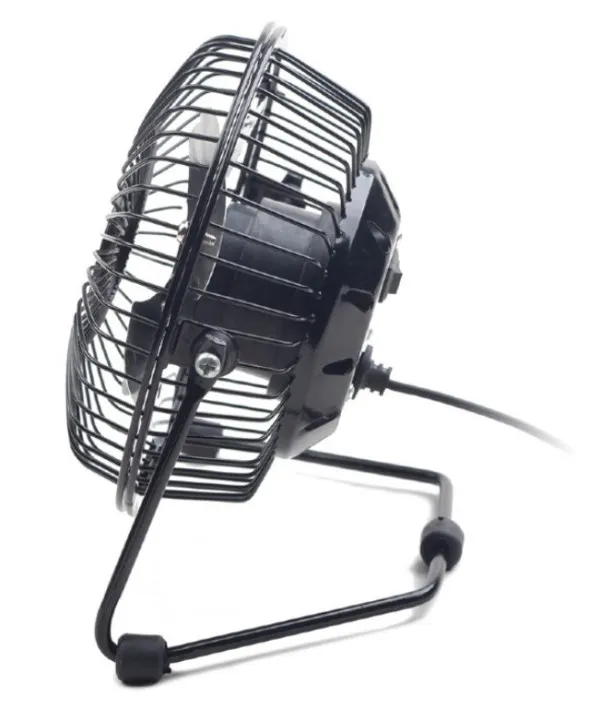 NF-03 Gembird USB 10cm desktop fan, black, METALNI VENTILATOR Slika 2