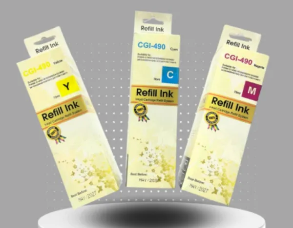 SINOCOPY INKJET GI-490 Dopuna Yellow SINO boja bocica sadrži 70 ml mastila za Canon CNIJY490SC Slika 2