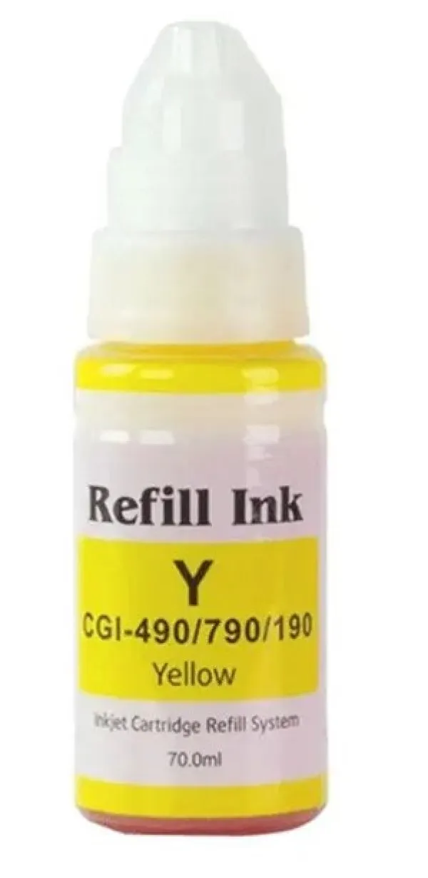 SINOCOPY INKJET GI-490 Dopuna Yellow SINO boja bocica sadrži 70 ml mastila za Canon CNIJY490SC Slika 1