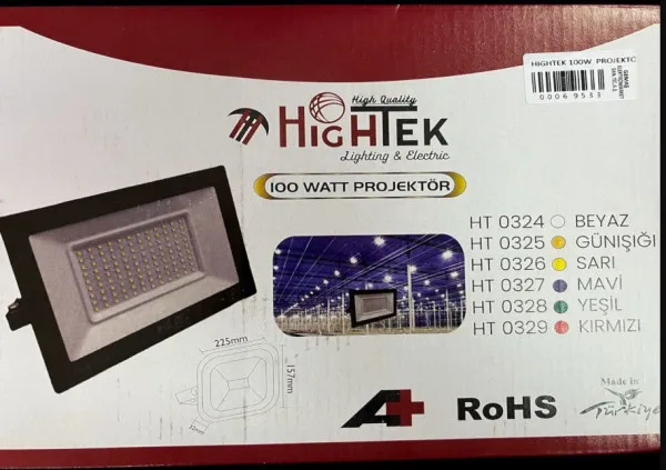 HIGHTEK Led refleKtor100W 6000K Bela, 225x157x32mm Slika 4