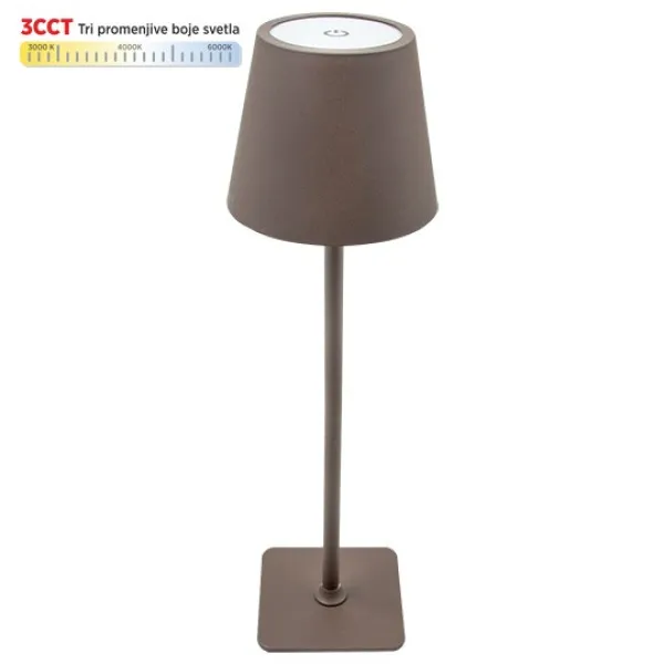 MIT.EL Stona lampa M6002-C BRAON 2W IP20 LED TOUCH dimmable + 3CCT 3000-6000K DC5V LED Slika 2
