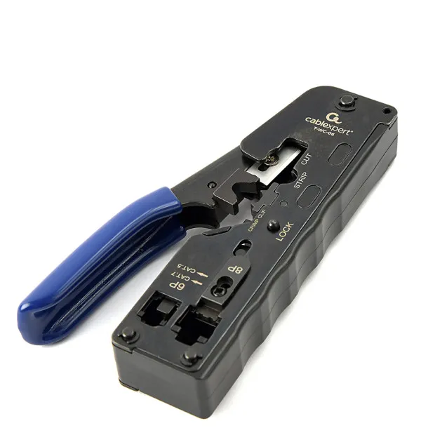 GEMBIRD T-WC-06 Gembird Klesta za krimpovanje CAT.7 LAN pass-through plug, 8P8C, 6P6C, blue Slika 4