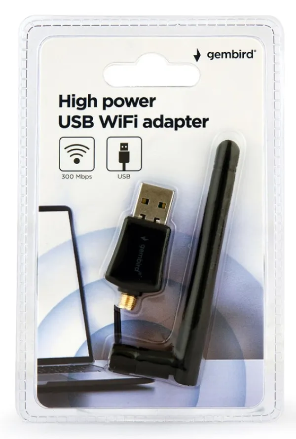GEMBIRD WNP-UA300P-02 **Gembird High power USB wireless adapter 300N, detachable antena, RF pwr <20dBm (656) Slika 3