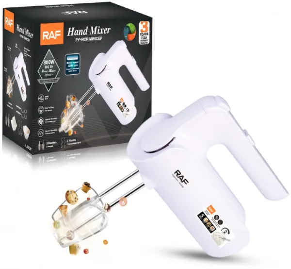 RAF R.6653W RUCNI MIKSER BELI, 800W Slika 1