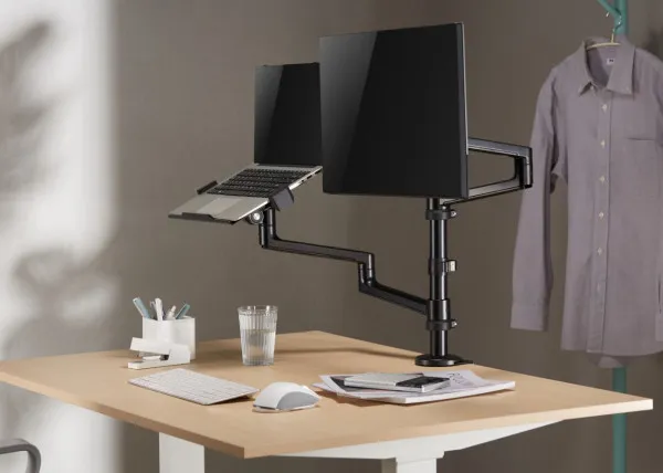 MA-DA-04 Gembird Podesivi stoni drzac za monitor tilt, 17-32 max.8kg + nosac za laptop Slika 3