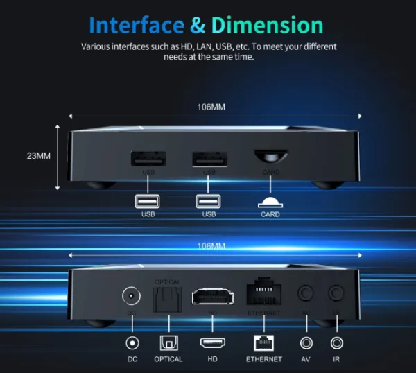 GEMBIRD GMB-X96 M200 2/16GB smart TV box S905X5M quad ARM G310V2, 2x4K 2.4&5G, 1000M, BT, Android 14 Slika 2