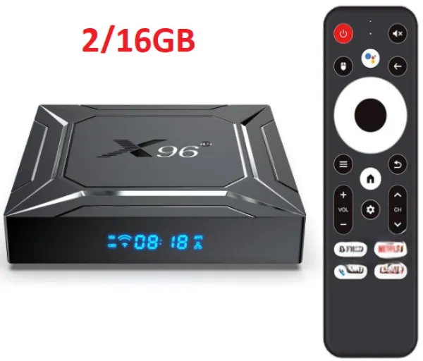 GEMBIRD GMB-X96 M200 2/16GB smart TV box S905X5M quad ARM G310V2, 2x4K 2.4&5G, 1000M, BT, Android 14 Slika 9