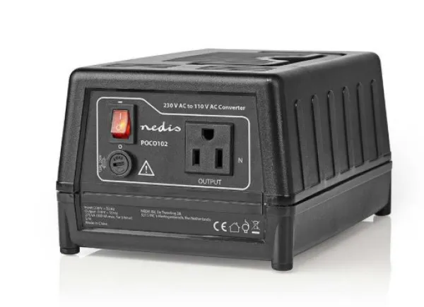 NEDIS POCO102 Konvertor snage, 230V AC 50Hz, 270W, Euro, Black Omogucava upotrebu opreme iz SAD u Evropi Slika 3