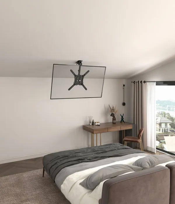 CM-55ST-01 Gembird TV plafonski nosac, VESA max. 40x40cm, 23-55inc max.20kg Udaljenost 520-614mm Slika 4