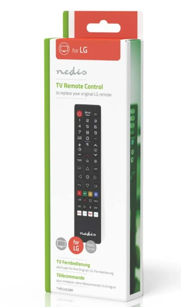 NEDIS TVRC45LGBK Univerzalni daljinski upravljac za LG, Amazon Prime/Disney/Netflix/Rakuten TV Slika 4