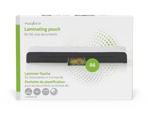 NEDIS LAMIA6AT100 Folija za plastifikaciju A6 100listova 100mikron (papir za laminaciju) Slika 5