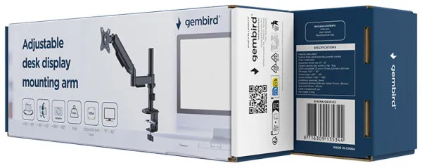 GEMBIRD MA-DA1P-02 Gembird Podesivi stoni drzac za monitor.tilt, 17-32 max.9kg Slika 2