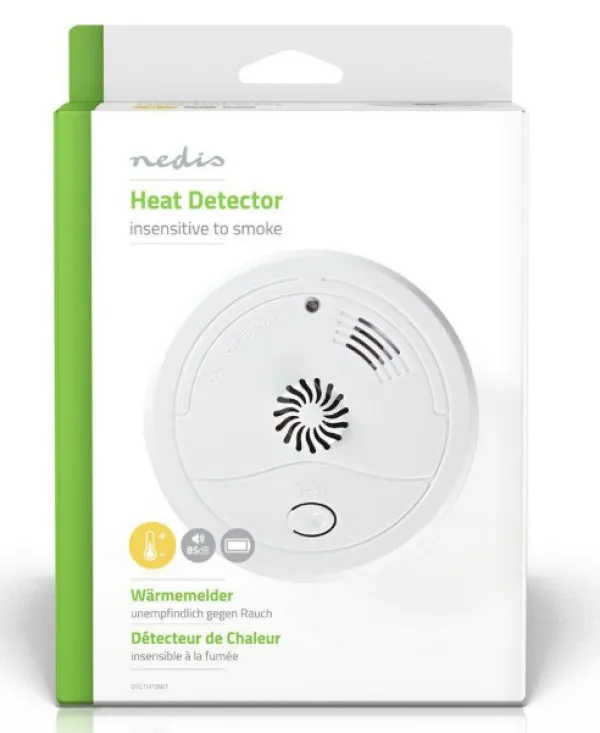 NEDIS DTCTH10WT Alarm za toplotu Na baterije, 85db, ABS, Bela Slika 6