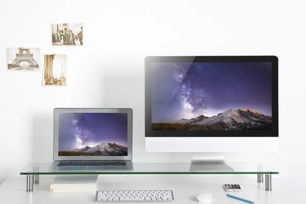 GEMBIRD MS-TABLE-GL-01 Gembird postolje za monitor od kaljenog stakla 1000 x 260 x 93 mm Slika 3