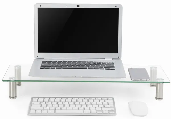 GEMBIRD MS-TABLE-GM-01 Gembird postolje za monitor od kaljenog stakla 580x 210 x 90 mm Slika 2
