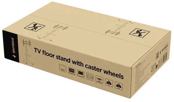 GEMBIRD TVS-75S-02 Gembird Mobilni sto sa tockicima, 37-75, crne boje Slika 4