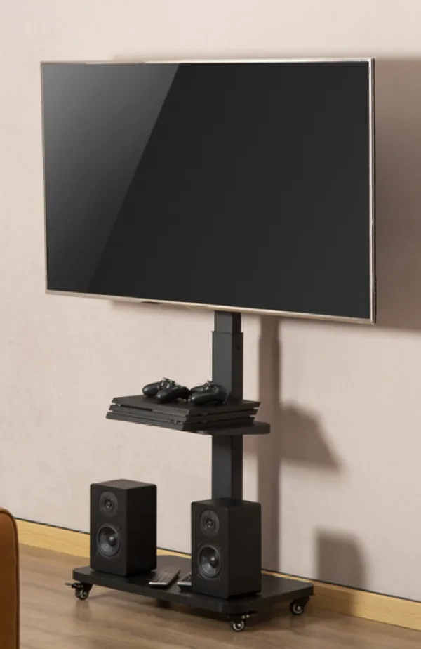 GEMBIRD TVS-75S-02 Gembird Mobilni sto sa tockicima, 37-75, crne boje Slika 6